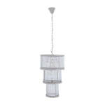 Barrett 3 Tier Glass Chandelier-Niro Home-Nickel-nirohome