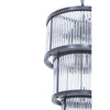 Barrett 3 Tier Glass Chandelier-Wrenford & Co.-Nickel-nirohome
