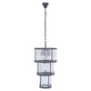 Barrett 3 Tier Glass Chandelier-Wrenford & Co.-Nickel-nirohome