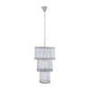 Barrett 3 Tier Glass Chandelier-Wrenford & Co.-Nickel-nirohome