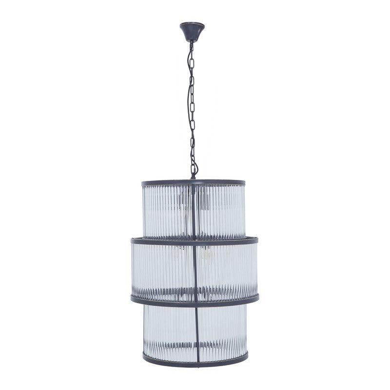 Barrett Triple Layer Glass Chandelier-Wrenford & Co.-nirohome