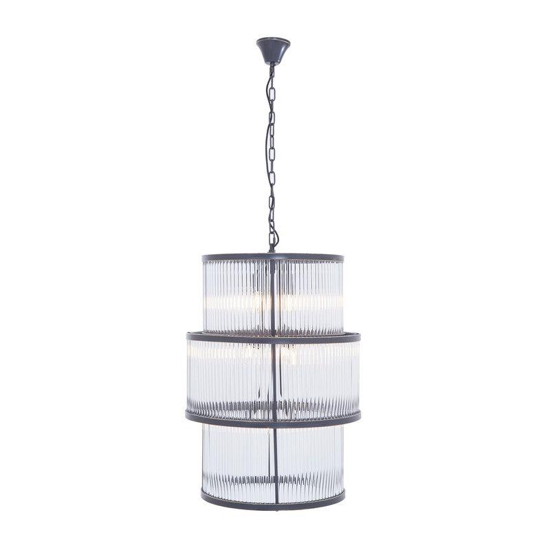 Barrett Triple Layer Glass Chandelier-Wrenford & Co.-nirohome