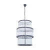 Barrett Triple Layer Glass Chandelier-Wrenford & Co.-nirohome