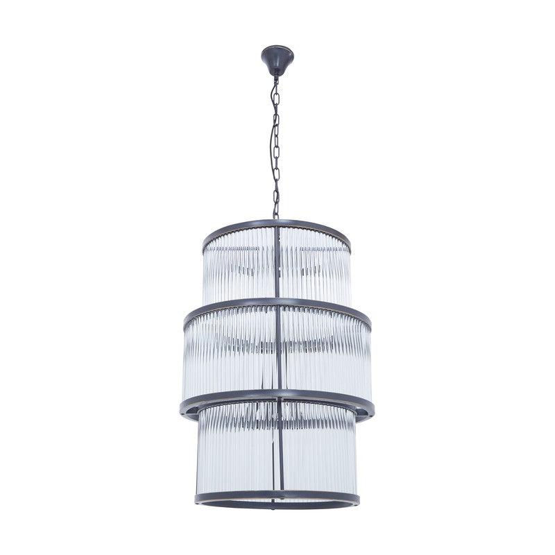 Barrett Triple Layer Glass Chandelier-Wrenford & Co.-nirohome