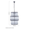 Barrett Triple Layer Glass Chandelier-Wrenford & Co.-nirohome