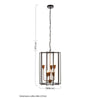 Barton 6 Bulb Iron Star Chandelier-Wrenford & Co.-nirohome
