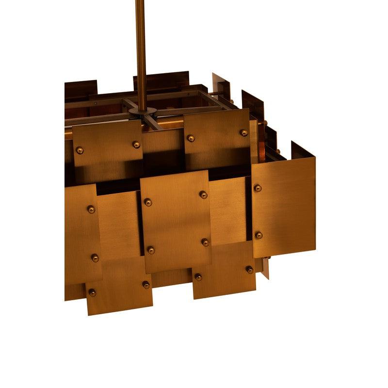 Barton Brass Finish 8 Bulb Chandelier-Niro Home-nirohome