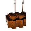 Barton Brass Finish 8 Bulb Chandelier-Wrenford & Co.-nirohome