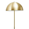 Barton Brushed Brass Mushroom Dome Floor Lamp with Black Marble Base-Niro Home-nirohome