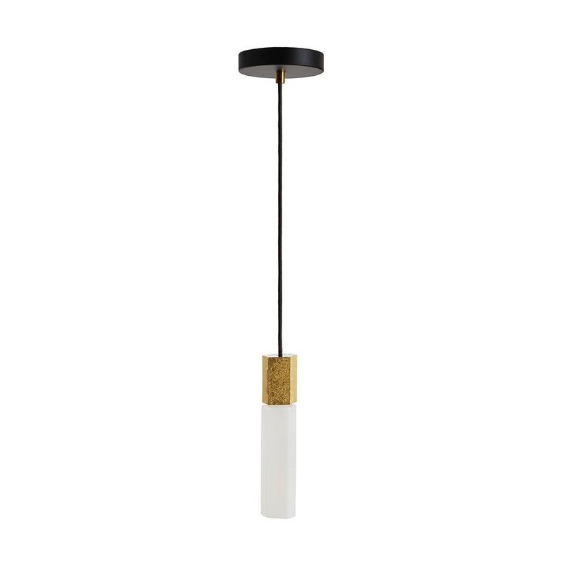 Basalt LED Single Pendant Light-Tala-Brass-nirohome