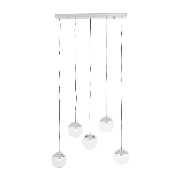 Bauer 5 Globe Linear Pendant Light