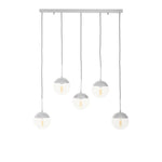 Bauer 5 Globe Linear Pendant Light-Niro Home-Chrome-nirohome