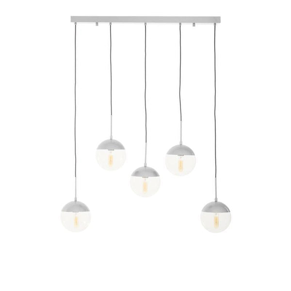 Bauer 5 Globe Linear Pendant Light