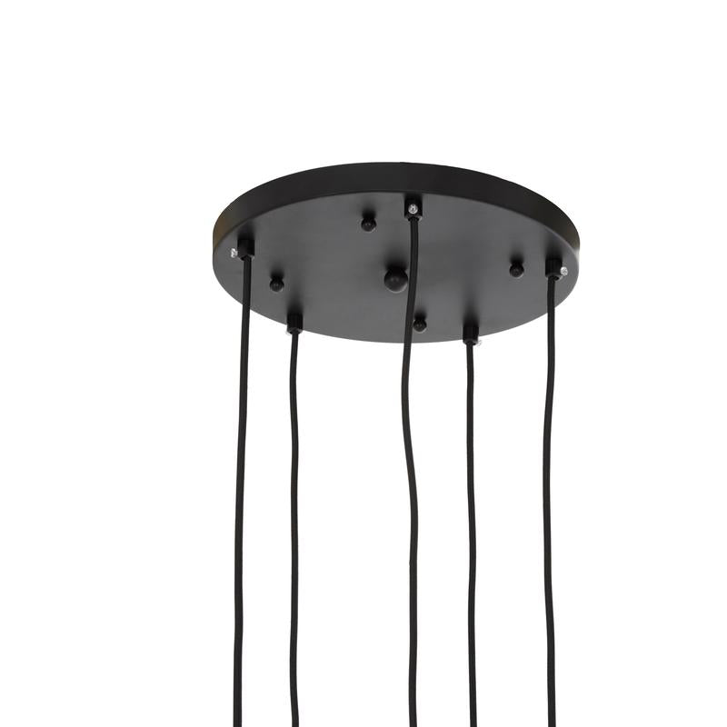 Bauer 5 Globe Pendant Light-Niro Home-Black-nirohome