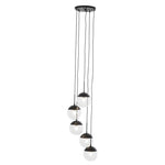 Bauer 5 Globe Pendant Light-Niro Home-Black-nirohome