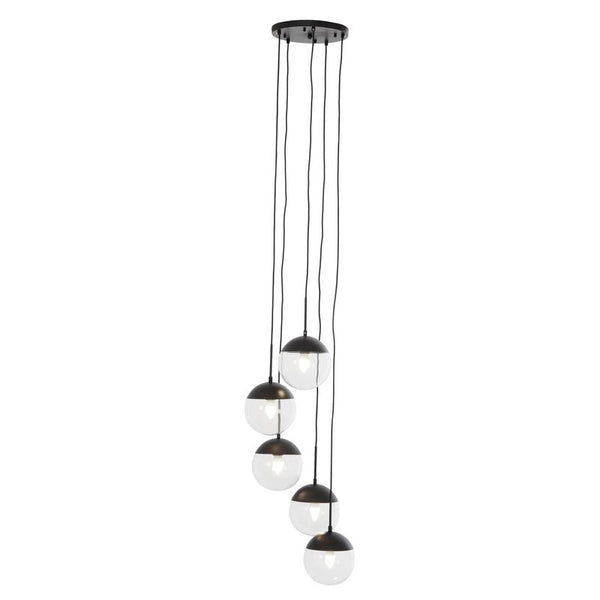 Bauer 5 Globe Pendant Light