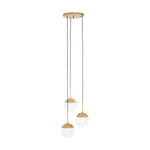 Bauer Triple Globe Pendant Light-Niro Home-Gold-nirohome