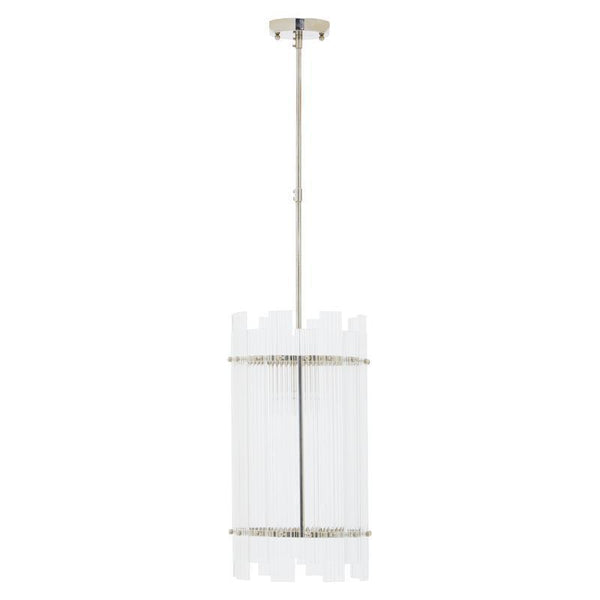 Baxter Fluted Glass Tall Pendant Light