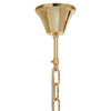Baxter Gold Two Tier Fluted Glass Pendant Light-Wrenford & Co.-nirohome
