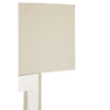 Berg Square Acrylic & Stainless Steel Table Lamp With Fabric Shade-Niro Home-nirohome