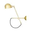 Bogota Swing Arm Wall Light In Satin Brushed Brass-Mullan Lighting-nirohome