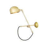 Bogota Swing Arm Wall Light In Satin Brushed Brass-Mullan Lighting-nirohome