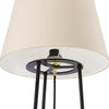 Borris Three-Legged Floor Lamp With Fabric Shade-Mullan Lighting-Black-nirohome