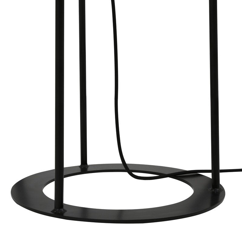 Borris Three-Legged Floor Lamp With Fabric Shade-Mullan Lighting-Black-nirohome