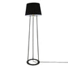 Borris Three-Legged Floor Lamp With Fabric Shade-Mullan Lighting-Black-nirohome