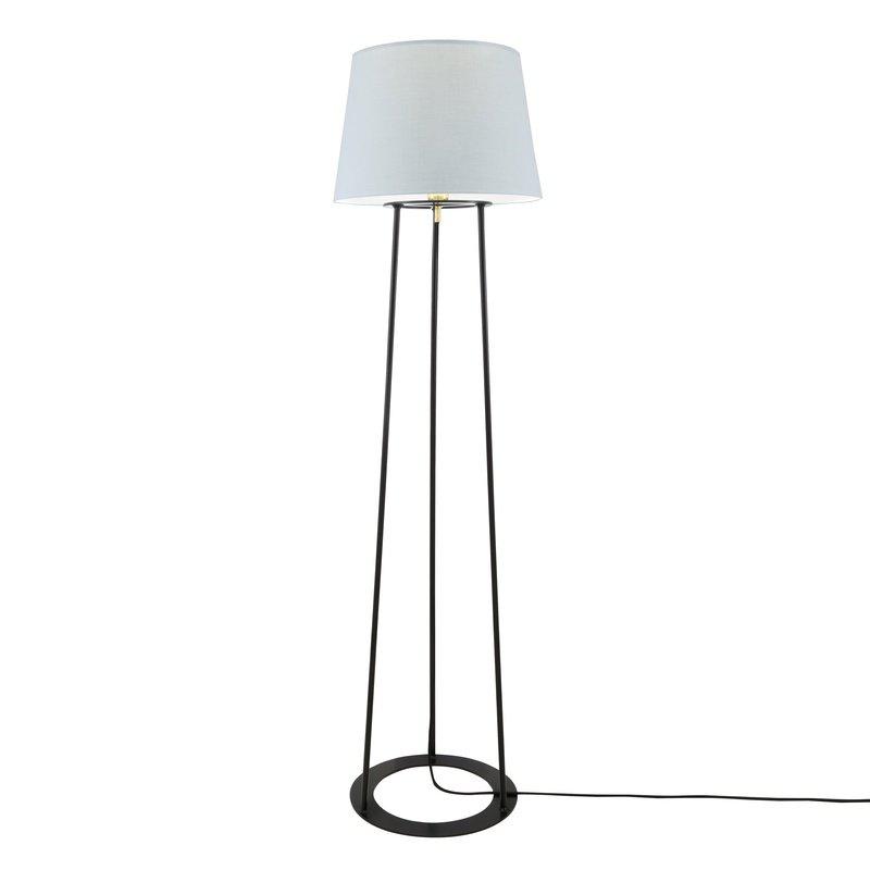 Borris Three-Legged Floor Lamp With Fabric Shade-Mullan Lighting-Grey-nirohome