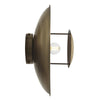 Boston Round Metal Diffuser Wall Light Flush Mount - 13 Inch-Industville-Brass-nirohome