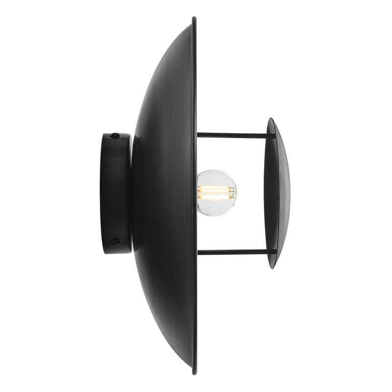 Boston Round Metal Diffuser Wall Light Flush Mount - 13 Inch-Industville-Brass-nirohome