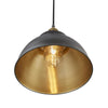 Brooklyn Dome Pendant Light - 13 Inch-Industville-Pewter & Brass-Brass-nirohome