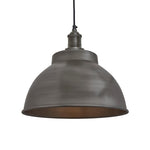 Brooklyn Dome Pendant Light - 13 Inch-Industville-Pewter-Pewter-nirohome