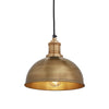 Brooklyn Dome Pendant Light - 8 Inch-Industville-Brass-nirohome