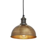 Brooklyn Dome Pendant Light - 8 Inch-Industville-Pewter-nirohome