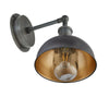 Brooklyn Dome Wall Light - 8 Inch-Industville-Brass-nirohome