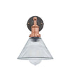 Brooklyn Glass Funnel Wall Light - 7 Inch-Industville-Copper-nirohome