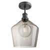 Brooklyn Glass Schoolhouse Flush Mount Ceiling Light - 10 Inch-Industville-Mocha-Pewter-nirohome