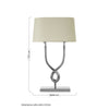 Burgess Twisted Nickel Table Lamp With White Shade-Niro Home-nirohome