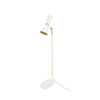 Cairo Floor Lamp Mid-Century Brass-Mullan Lighting-Powder-Coated White & Polished Brass-nirohome