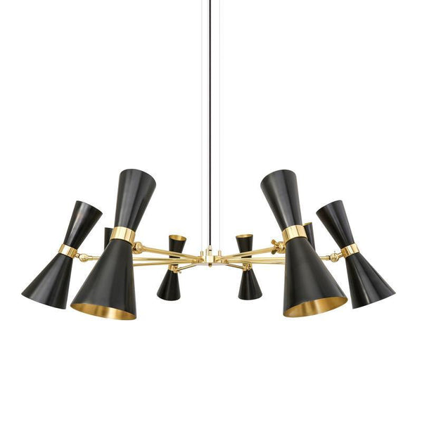 Cairo Mid-Century Chandelier, 8 Arm
