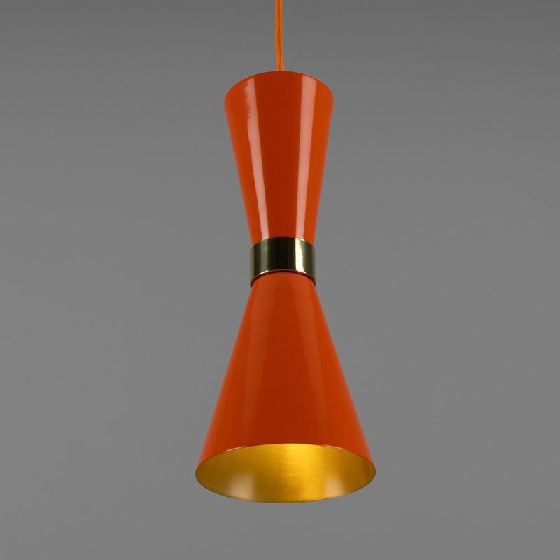 Cairo Mid-Century Coloured Pendant Light-Mullan Lighting-Antique Pink-nirohome