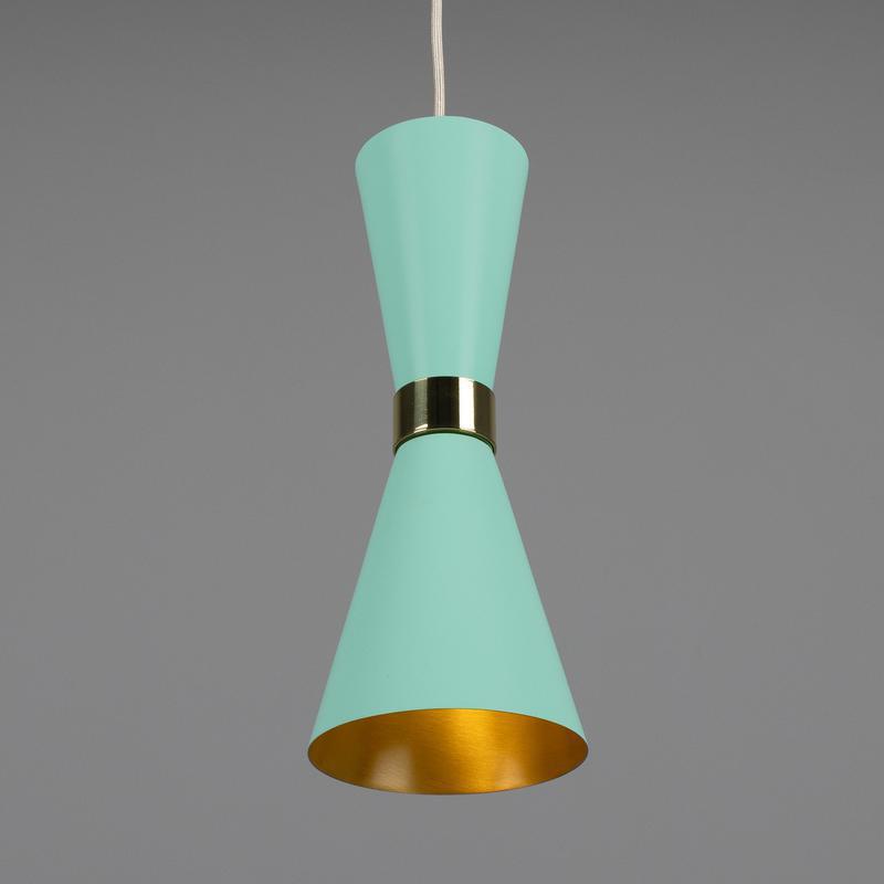 Cairo Mid-Century Coloured Pendant Light-Mullan Lighting-Antique Pink-nirohome