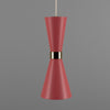 Cairo Mid-Century Coloured Pendant Light-Mullan Lighting-Antique Pink-nirohome