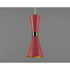 Cairo Mid-Century Coloured Pendant Light-Mullan Lighting-Antique Pink-nirohome