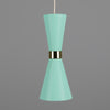 Cairo Mid-Century Coloured Pendant Light-Mullan Lighting-Mint Turquoise-nirohome