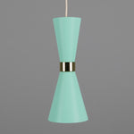 Cairo Mid-Century Coloured Pendant Light-Mullan Lighting-Mint Turquoise-nirohome