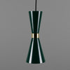 Cairo Mid-Century Coloured Pendant Light-Mullan Lighting-Powder Coated Racing Green-nirohome