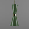 Cairo Mid-Century Coloured Pendant Light-Mullan Lighting-Powder Coated Sage Green-nirohome